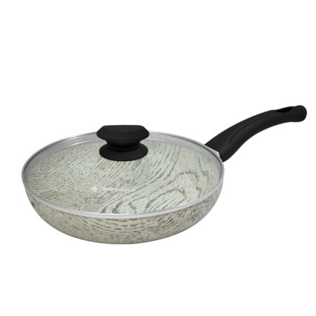 SARTEN C/TAPA NOGAL PLUS 28CM BLANCO AMADERADO