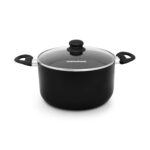 OLLA ARMONIA 20CM NEGRO MATE