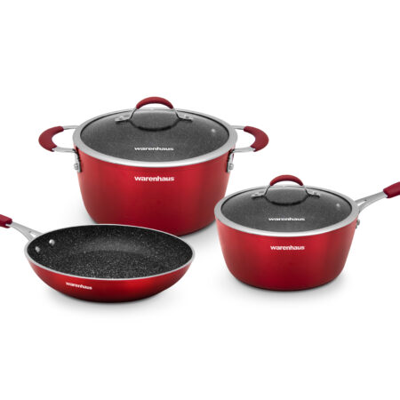 SET COCINA CARMIN 5PCS ROJO WARENHAUS