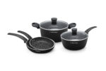 SET COCINA BLACK STONE 6PZS NEGRO WARENHAUS