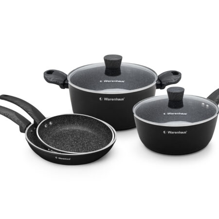 SET COCINA BLACK STONE 6PZS NEGRO WARENHAUS
