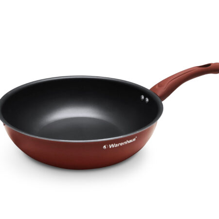 WOK CASIA 28CM S/T ROJO BRILLANTE WARENHAUS