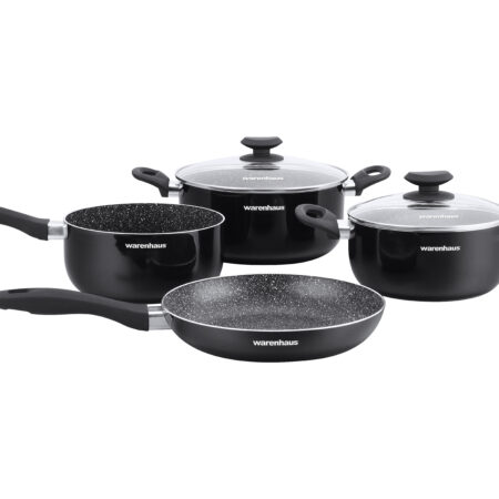 SET COCINA SATIN II 6PCS NEGRO IND