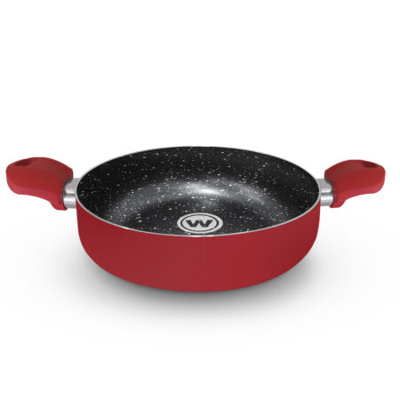 OLLA BAJA MERIDIANO 24CM ROJO WANREHAUS