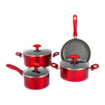 SET LUXURY 7 PIEZAS ROJO INDUCCION