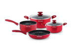 SET COCINA SATIN II 6PCS ROJO IND