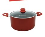 OLLA ARMONIA 20CM ROJO MATE